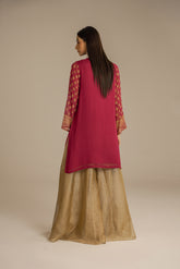 1 Piece Chiffon Embroidered Shirts (FS0059)